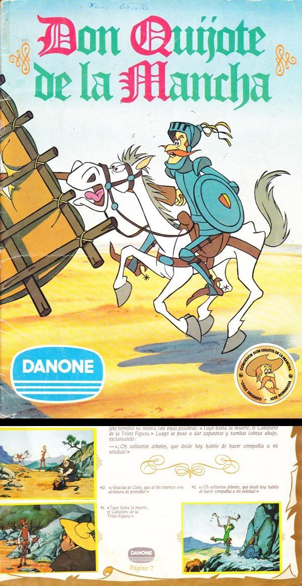 �lbum de cromos de Don Quijote de la Mancha de Danone